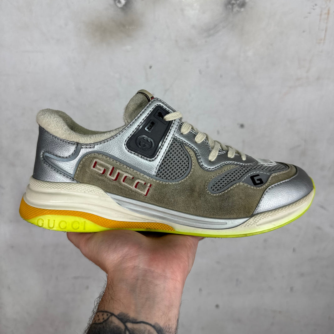 Gucci Silver Ultrapace Sneakers