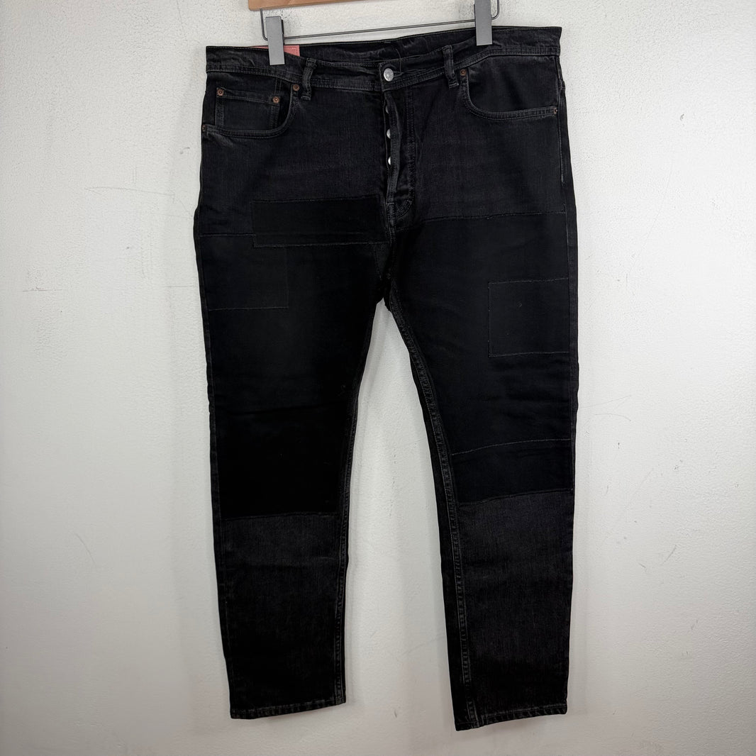 Acne Studios Black Patchwork Jeans