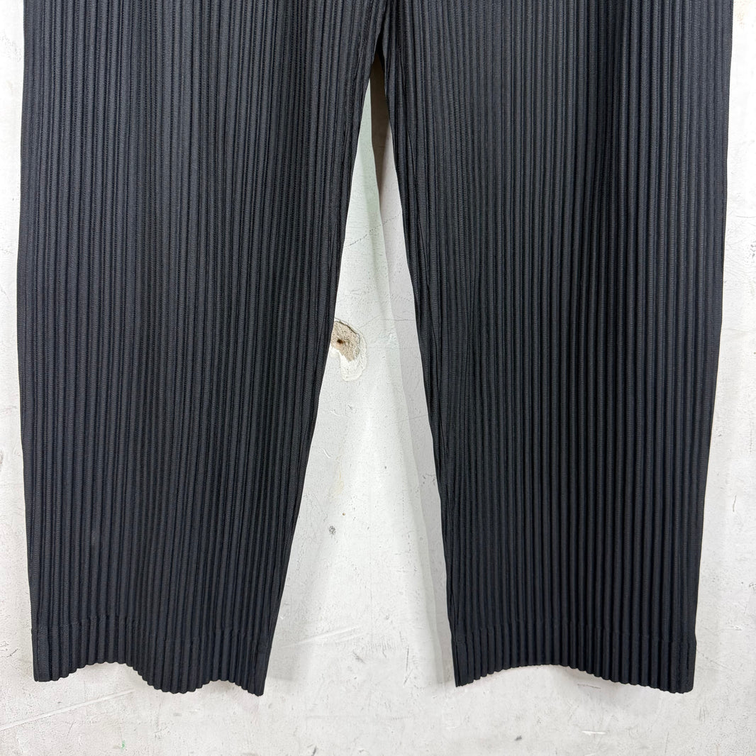 Issey Miyake Black Homme Plisse Trousers