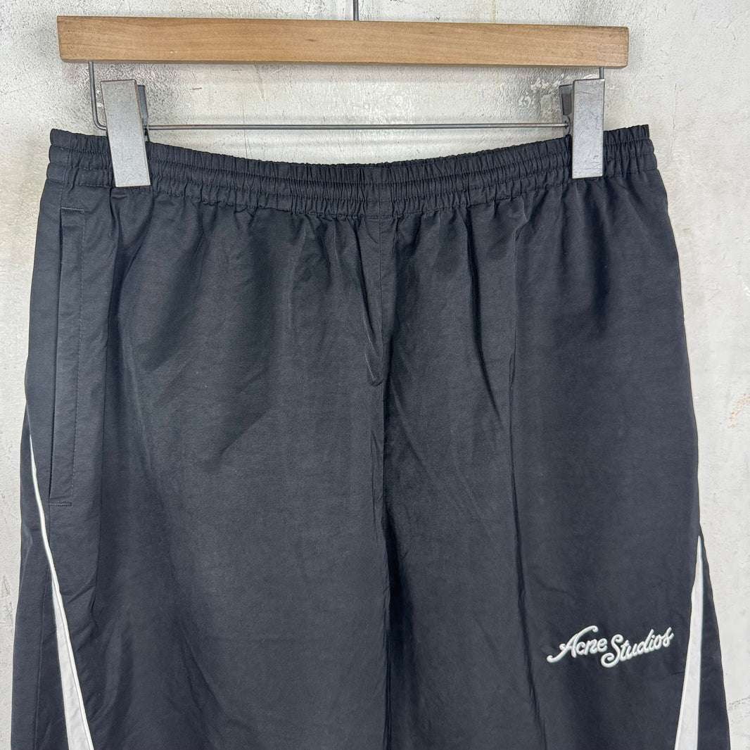 Acne Studios Wide Paneled Logo Track Pants