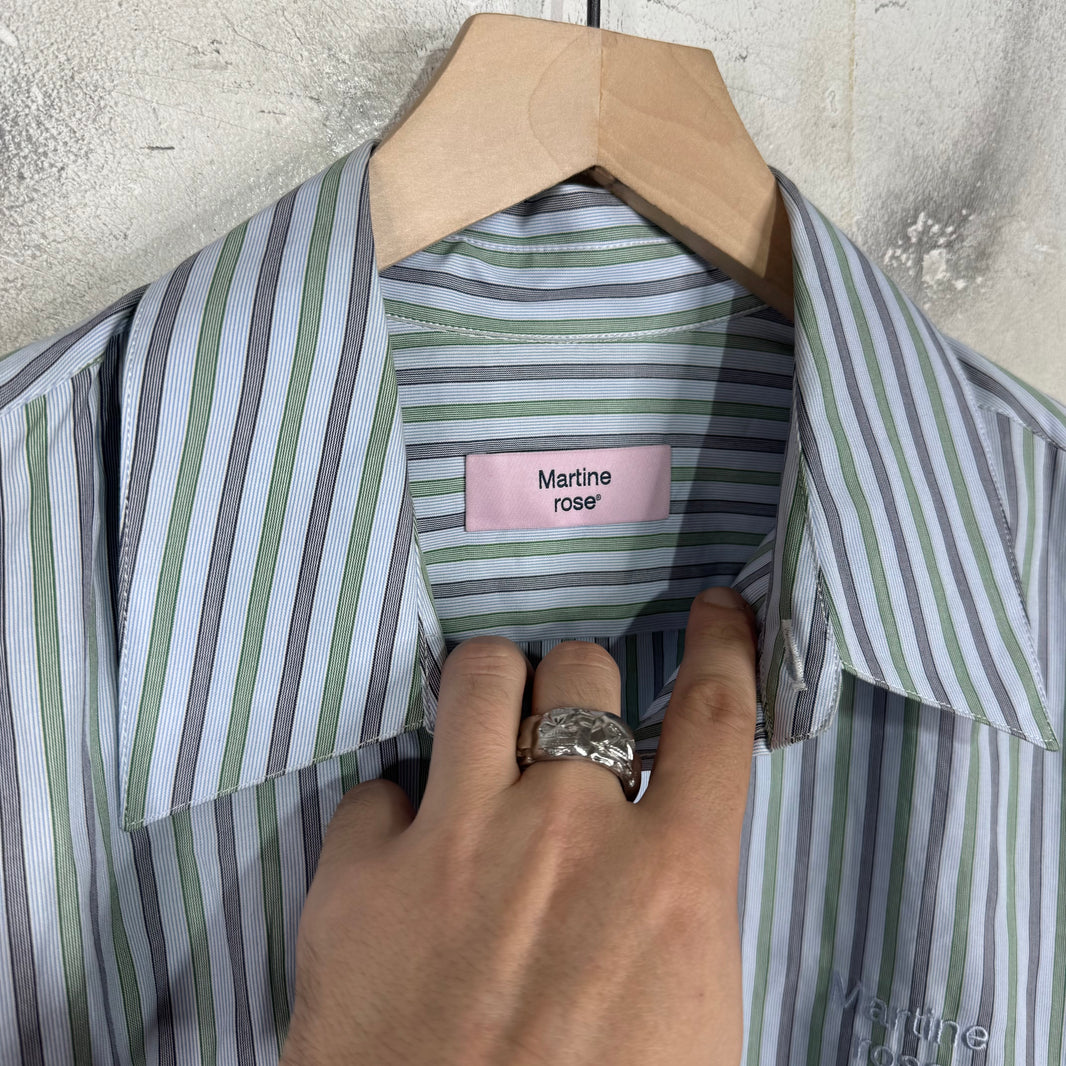 Martine Rose Striped Back Logo Shirt