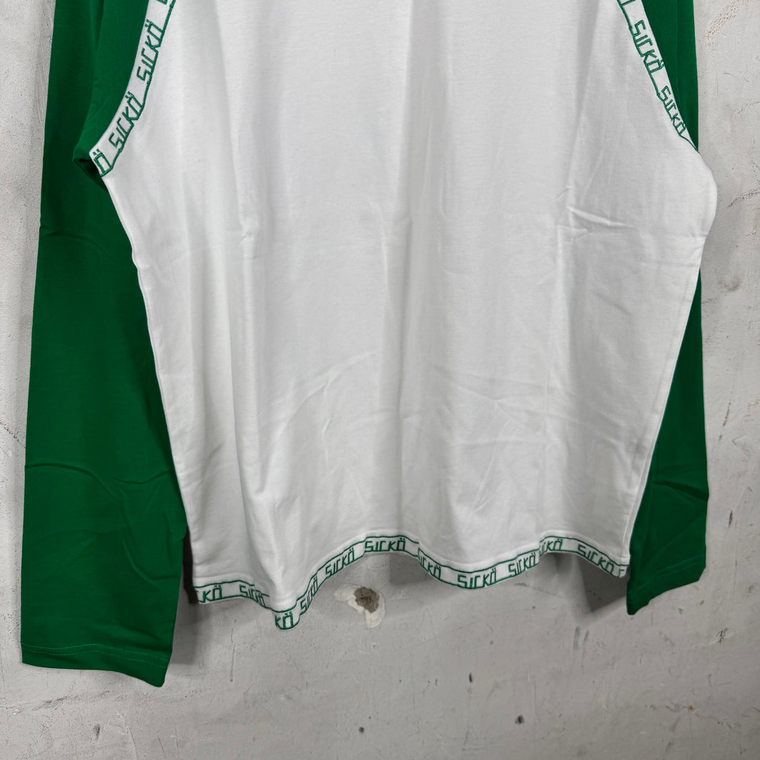 Sicko Embroidered Trim Raglan Shirt