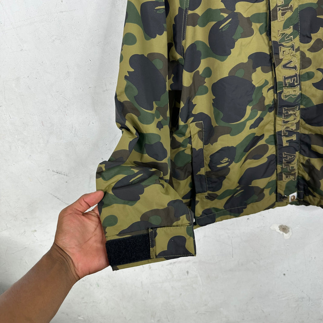A Bathing Ape Dark Camouflage Hooded Windbreaker