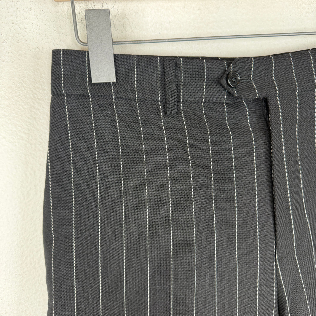Celine Black Pinstripe Trouser Pants