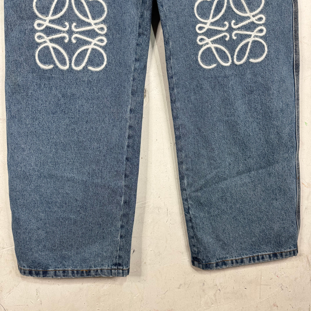 Loewe Lightwash Baggy Anagram Jeans