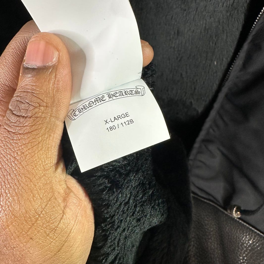 Chrome Hearts Nylon Leather Sideline Parka