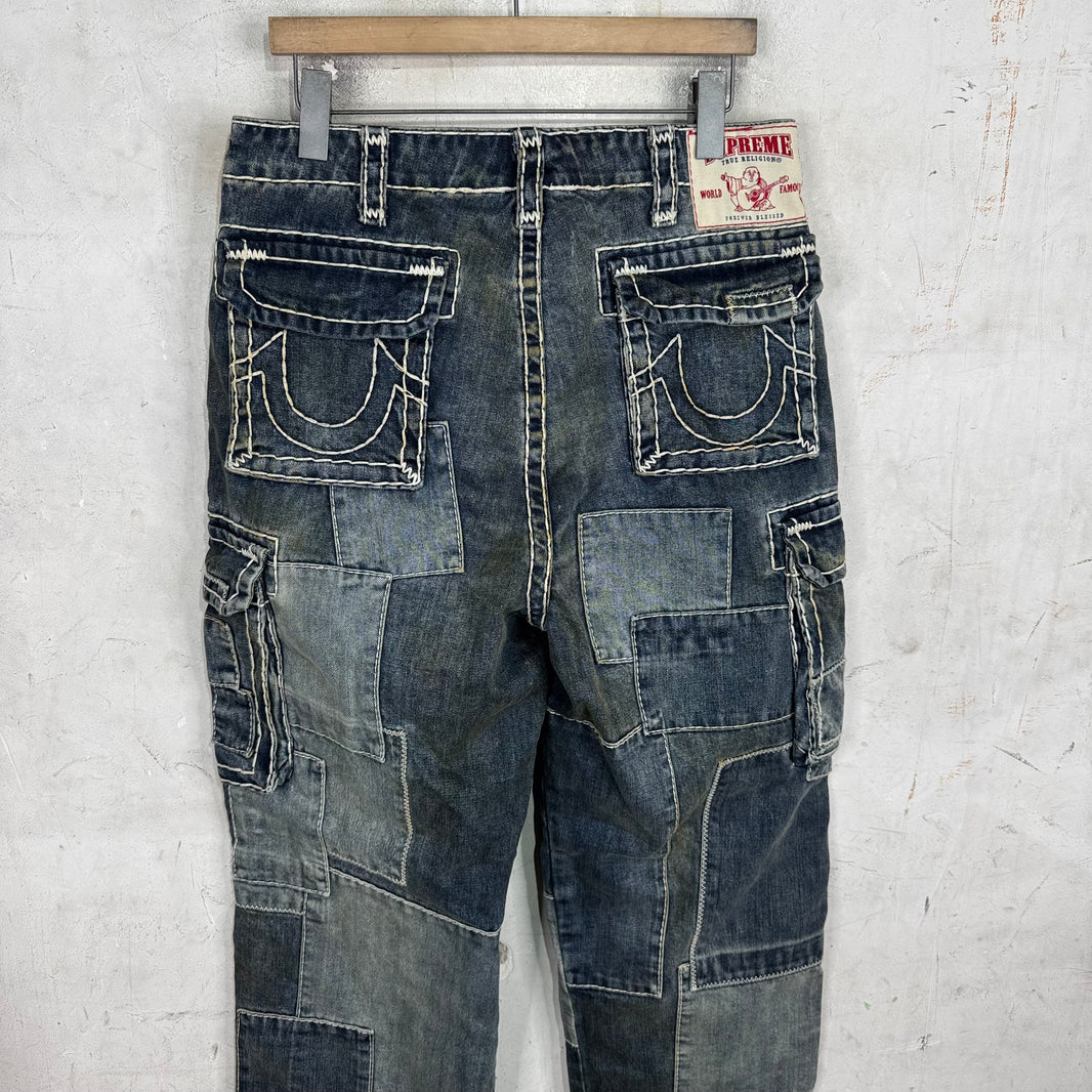 Supreme x True Religion Patchwork Cargo Jeans