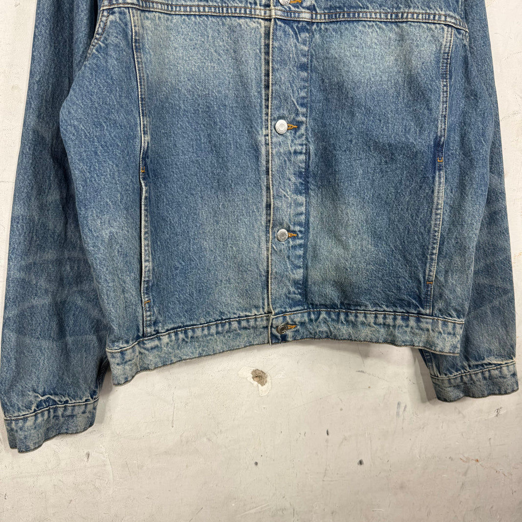 Stussy Indigo LA Wash Denim Trucker Jacket