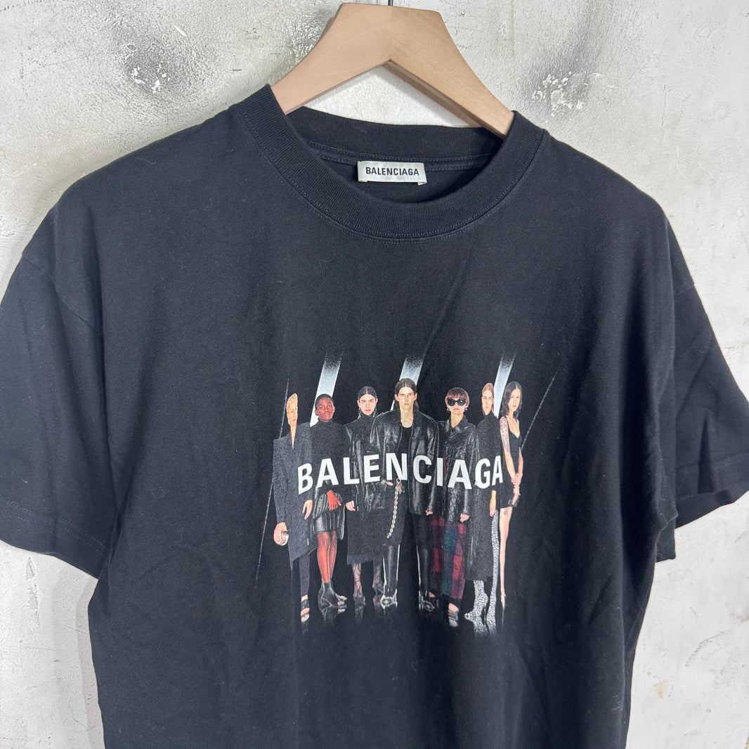 Balenciaga Models Logo T-Shirt