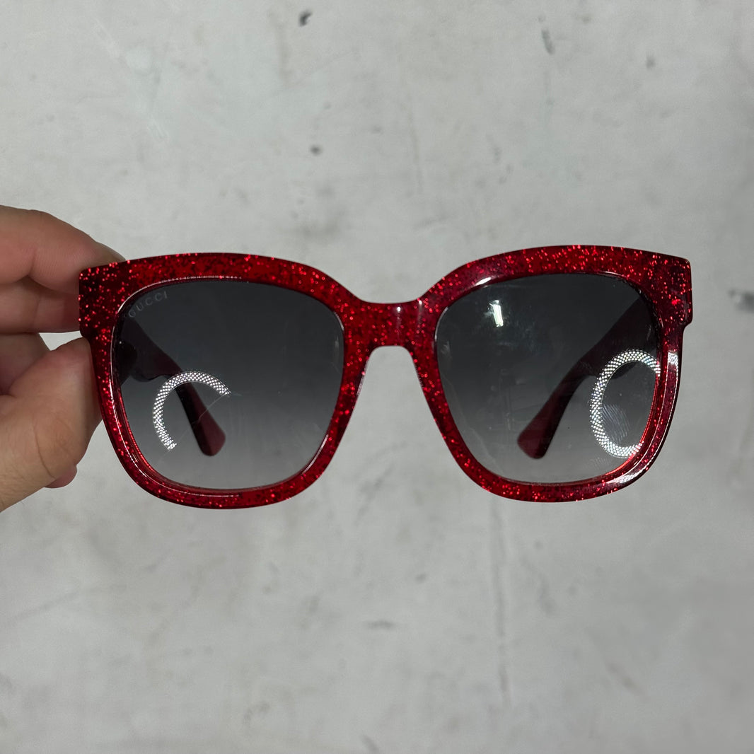 Gucci GG0034S Glitter Interlock Sunglasses