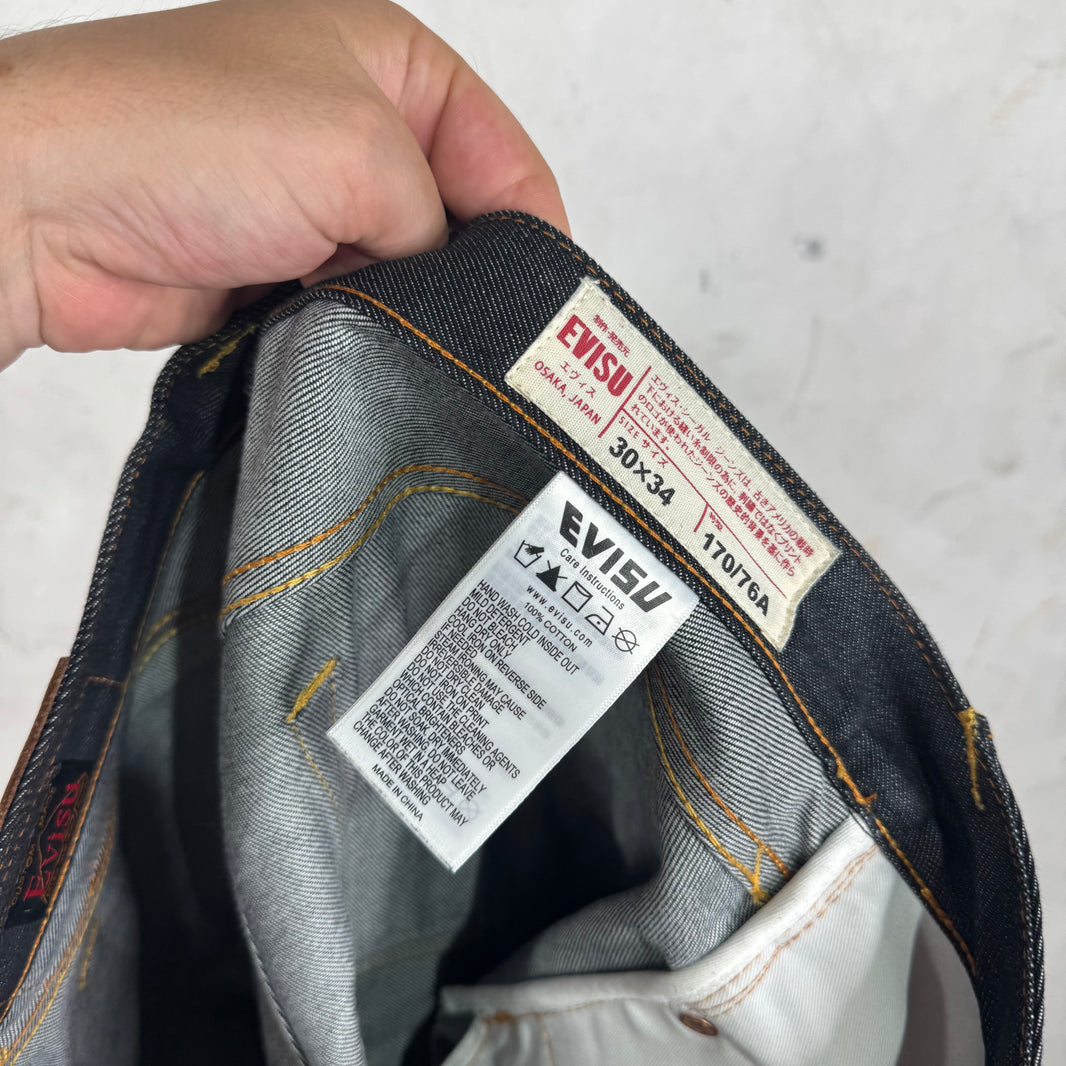 Evisu Selvedge Big White Logo Jeans