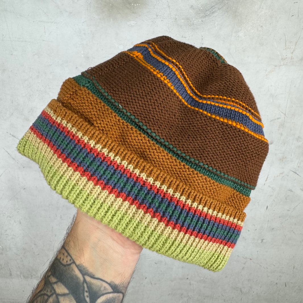 Acne Studios Striped Face Patch Beanie