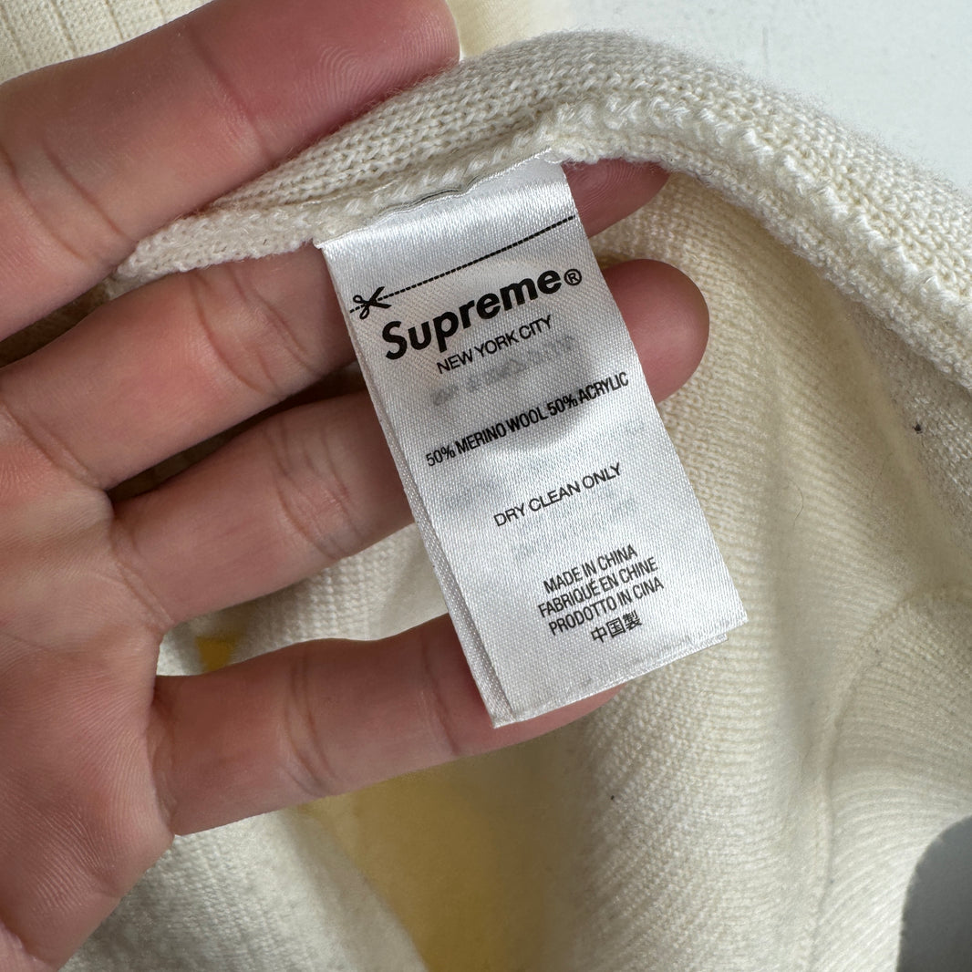 Supreme Cream Stitch Cardigan