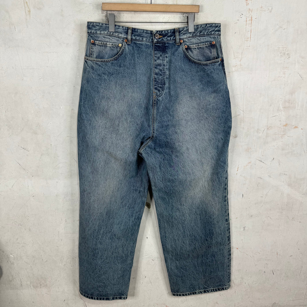 Vetements Backwards Wide Leg Jeans