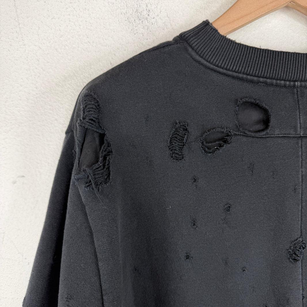 Givenchy Distressed Logo Crewneck
