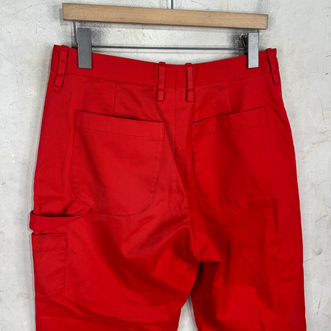 Louis Vuitton Red Uniformes Carpenter Pants