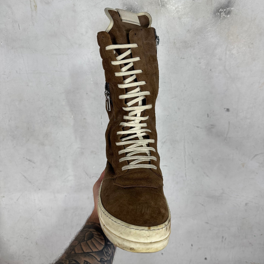 Rick Owens Brown Suede CargoBaskets