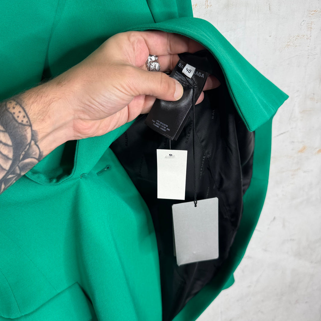 Balenciaga Green Blazer