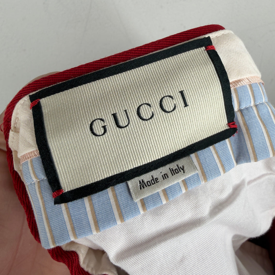 Gucci Red Band Side Stripe Drawstring Track Pants