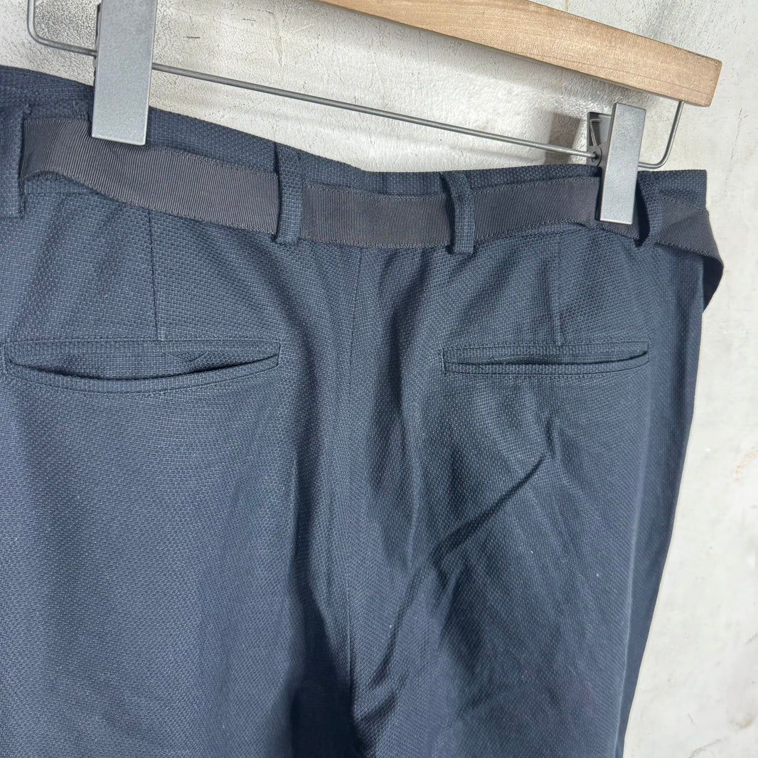 Dries Van Noten Navy Blue Apron Track Pants