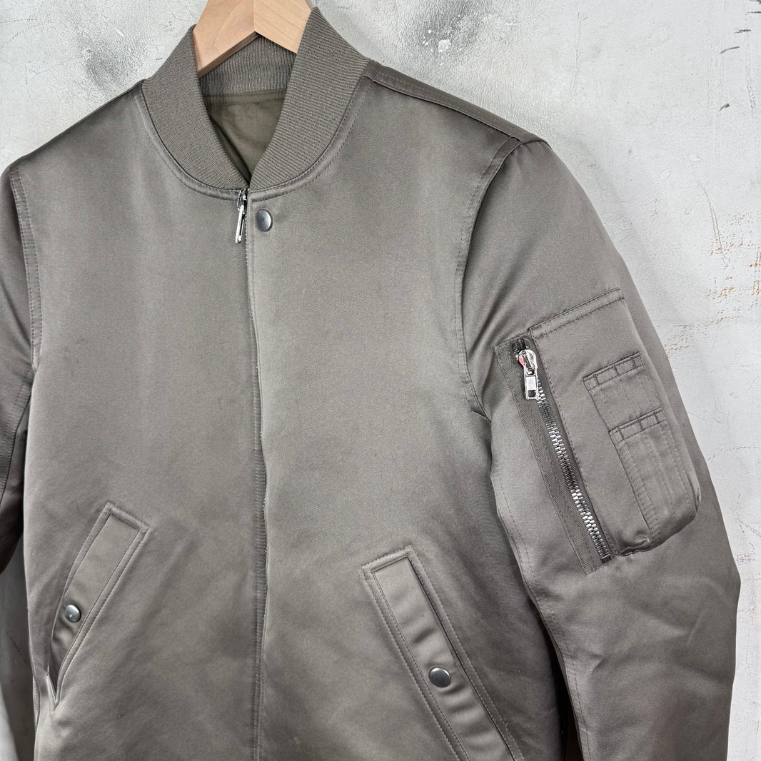 Rick Owens Grey Bomber Jacket