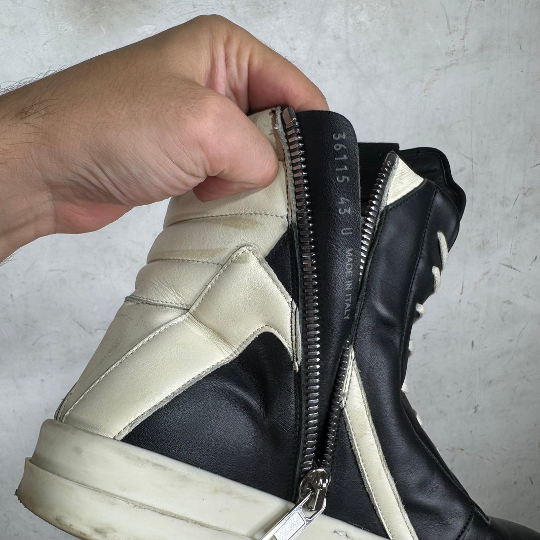 Rick Owens Black/White Geobaskets