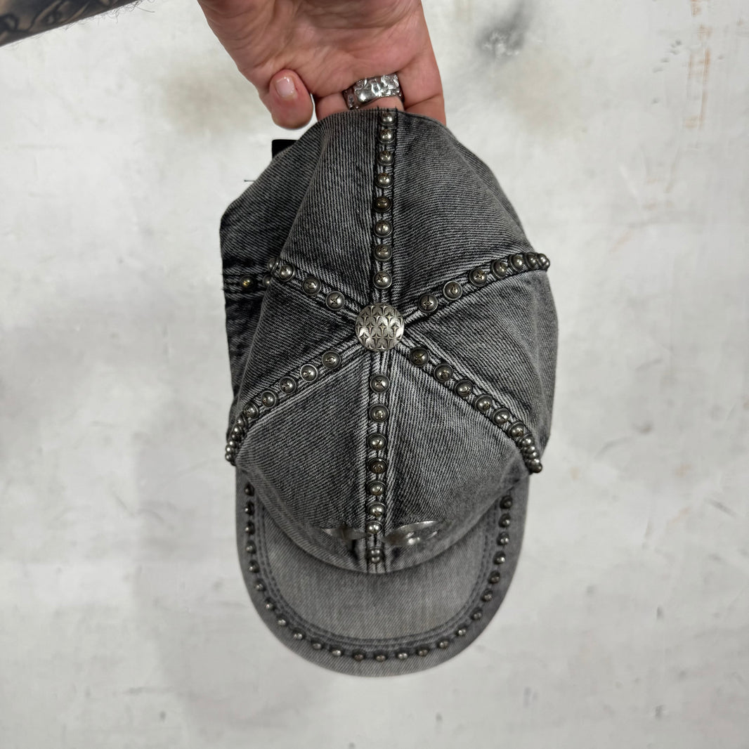 Thug Club Studded Grey Denim Hat