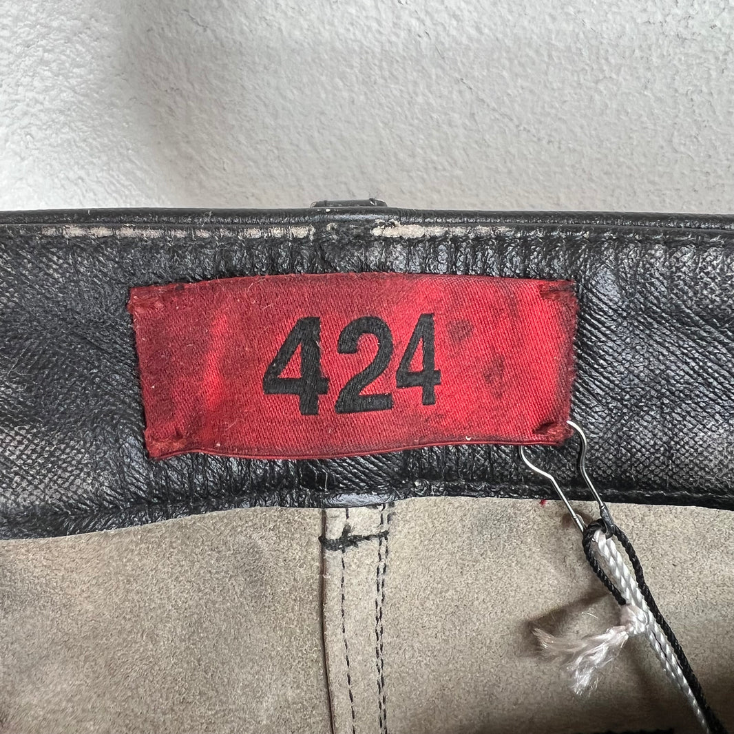 424 Leather Double Knee Trousers