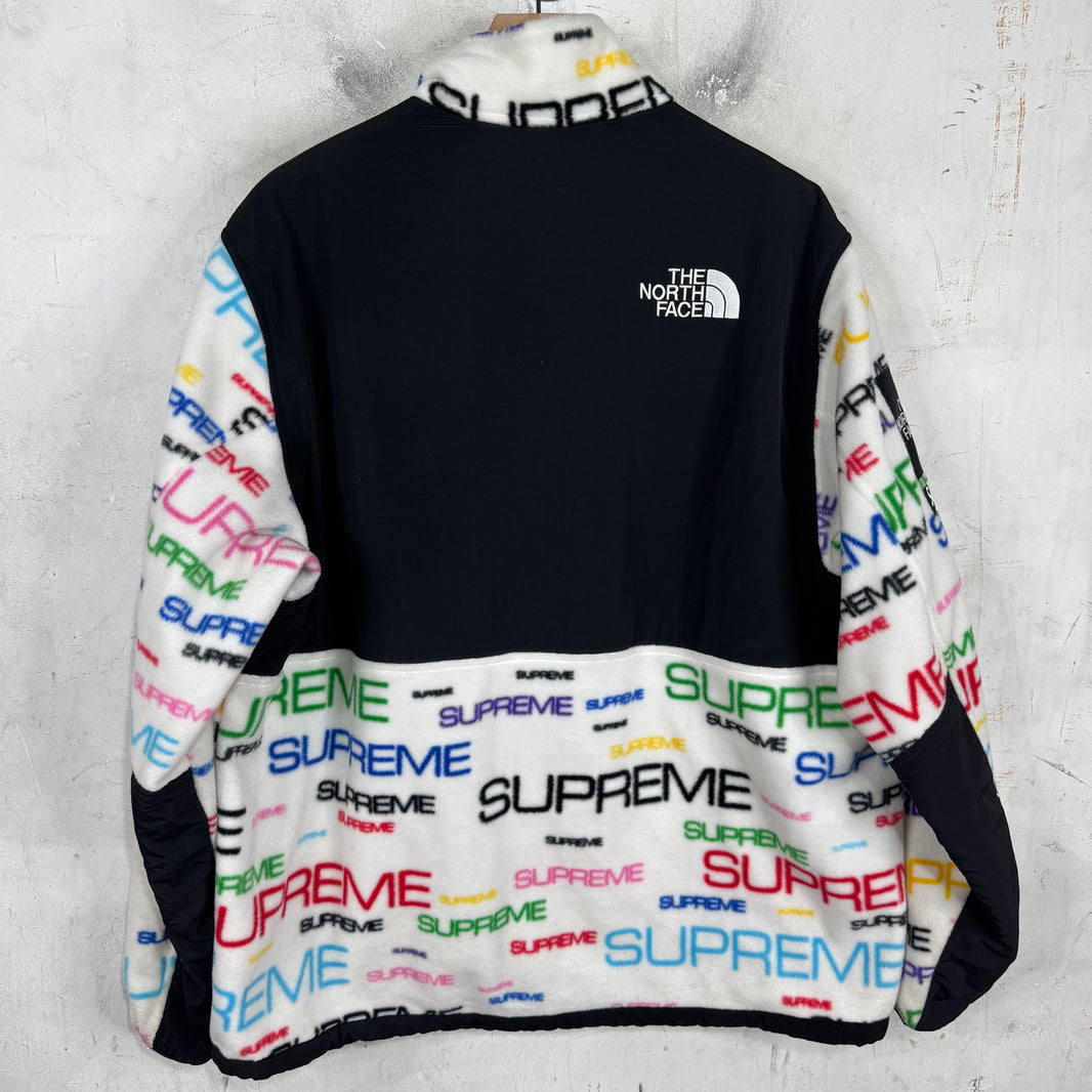 Supreme x TNF Multitcolor Script Denali Fleece