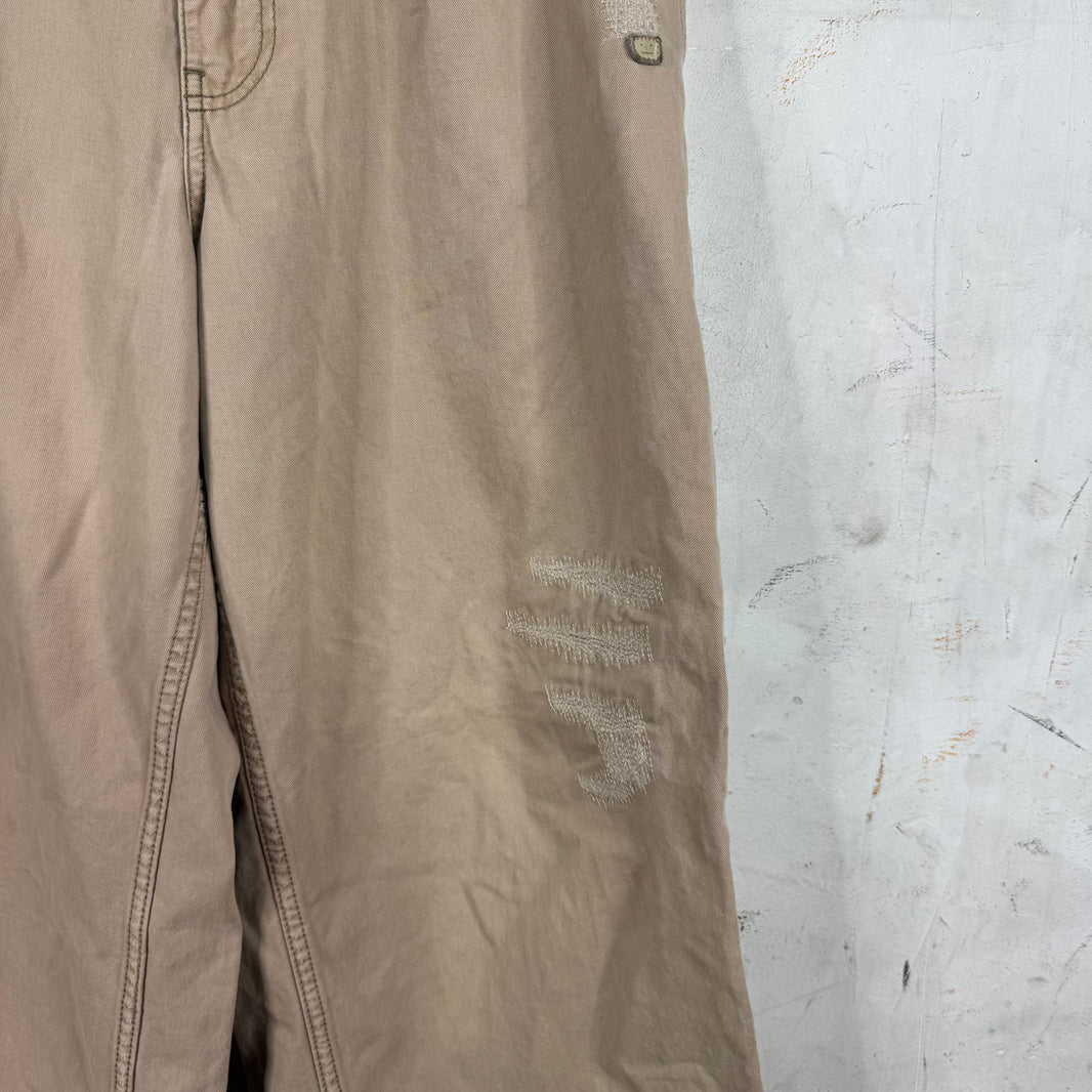 Acne Studios Repair Stitched Khaki Pants
