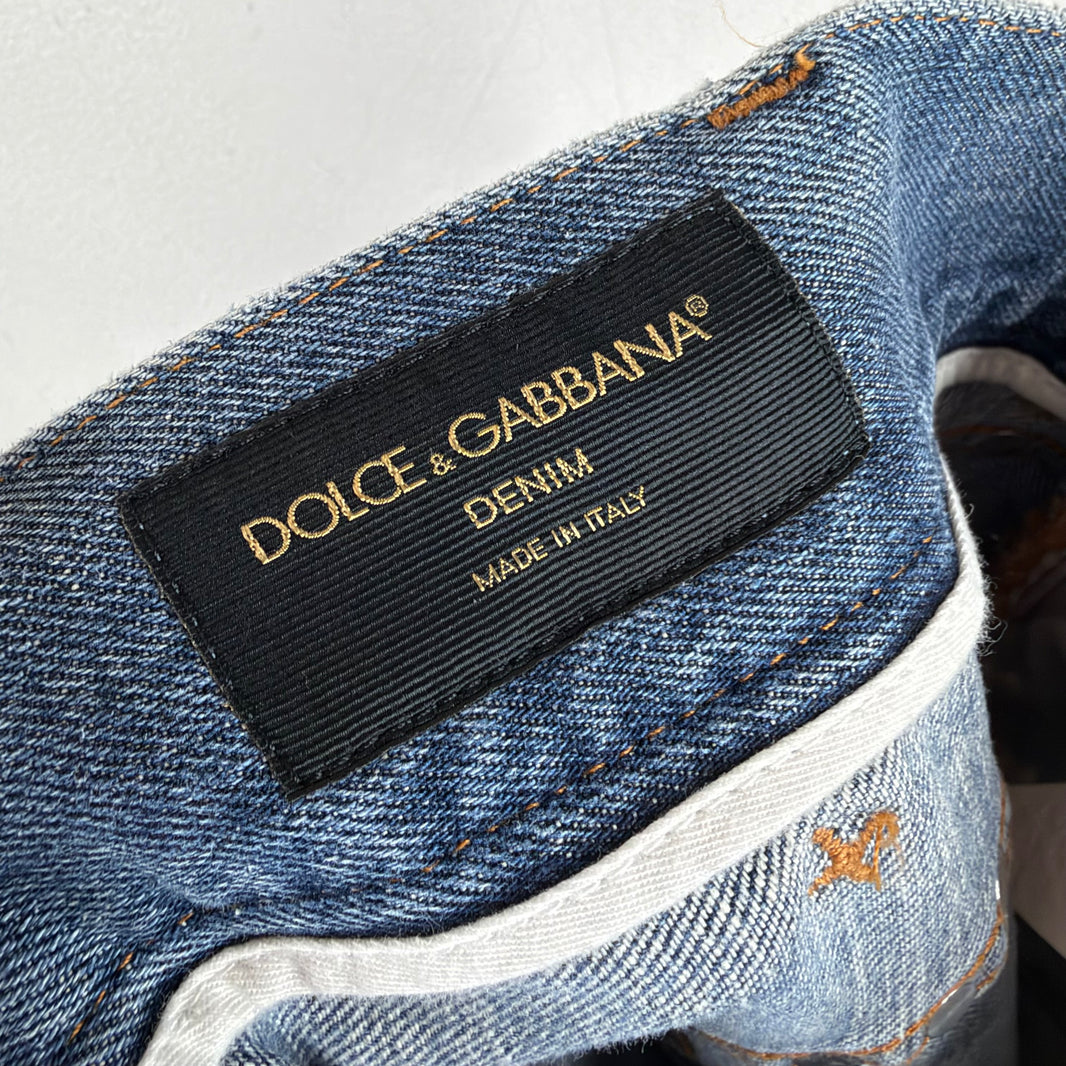 D&G Re-Edition Studded Jewel Jeans