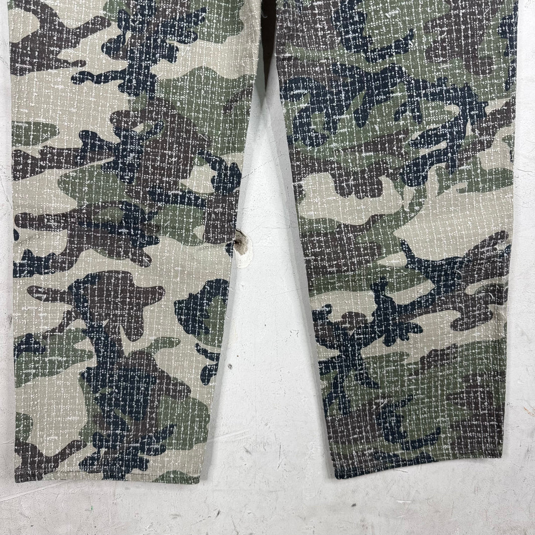 Stussy Camo Needle Punch Big Ol Jeans