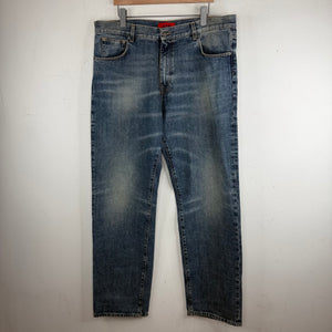 424 Washed Blue 5 Pocket Straight Jeans
