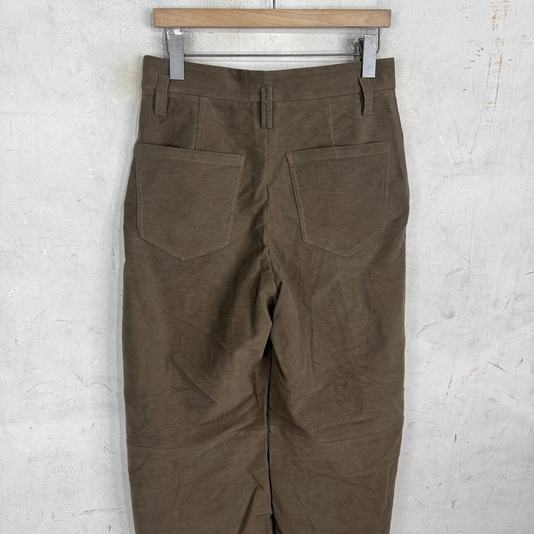 Brunello Cucinelli Pleated Moleskin Wide Trousers