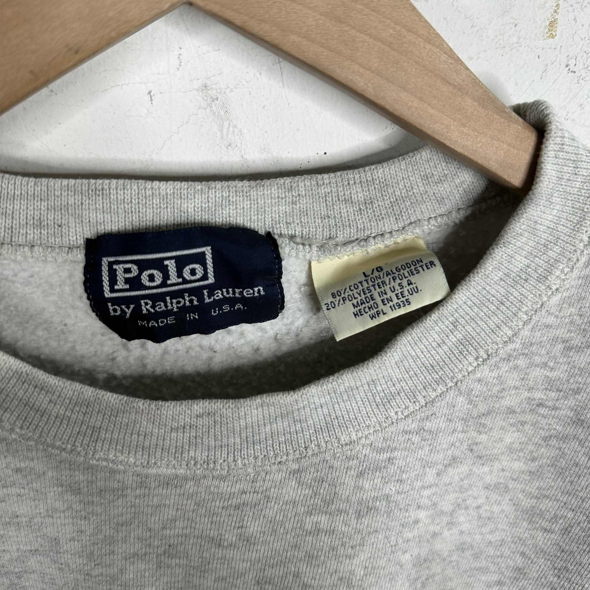 Vintage Bootleg Polo Sport Flag Logo Sweatshirt