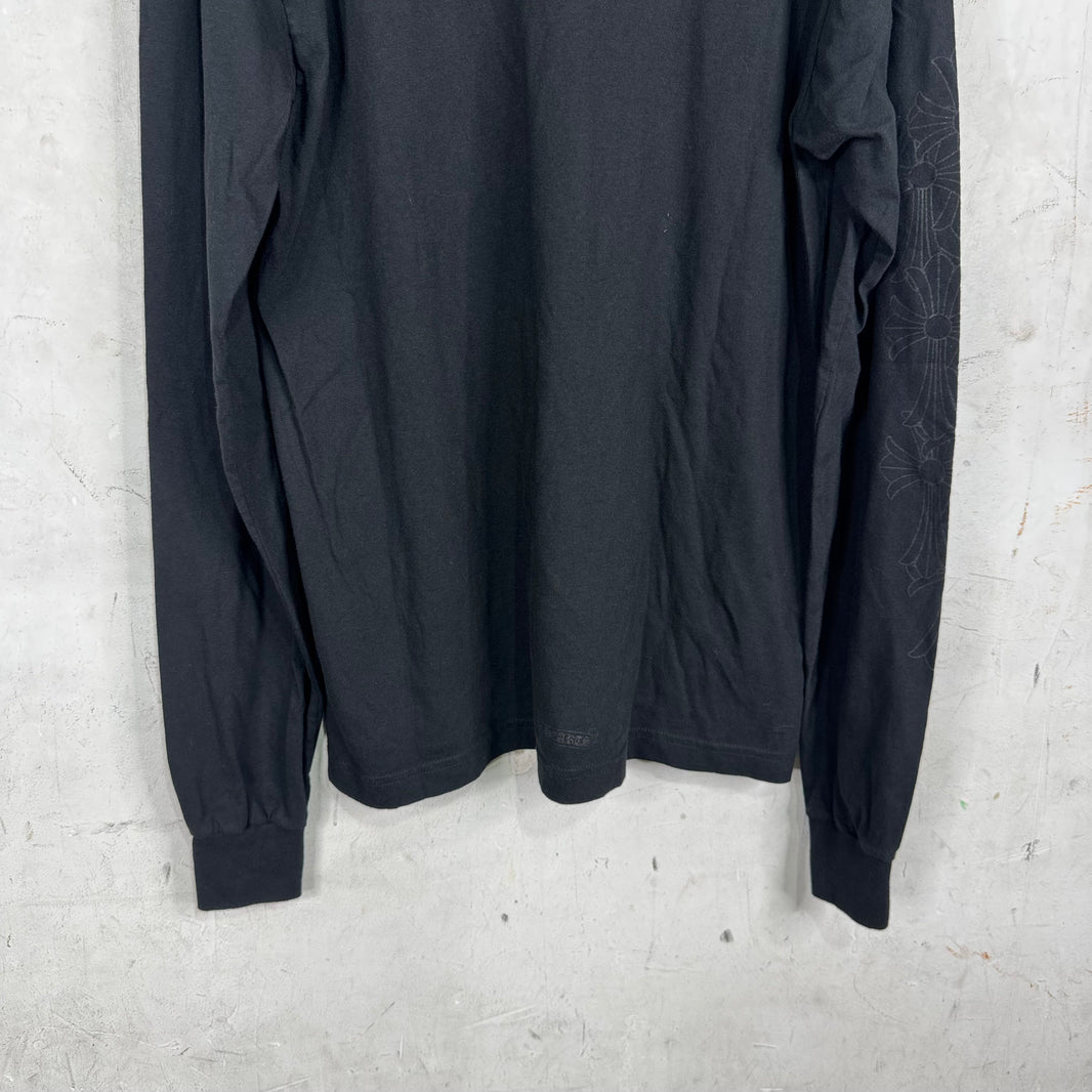 Chrome Hearts Vertical Logo Miami L/S T-Shirt