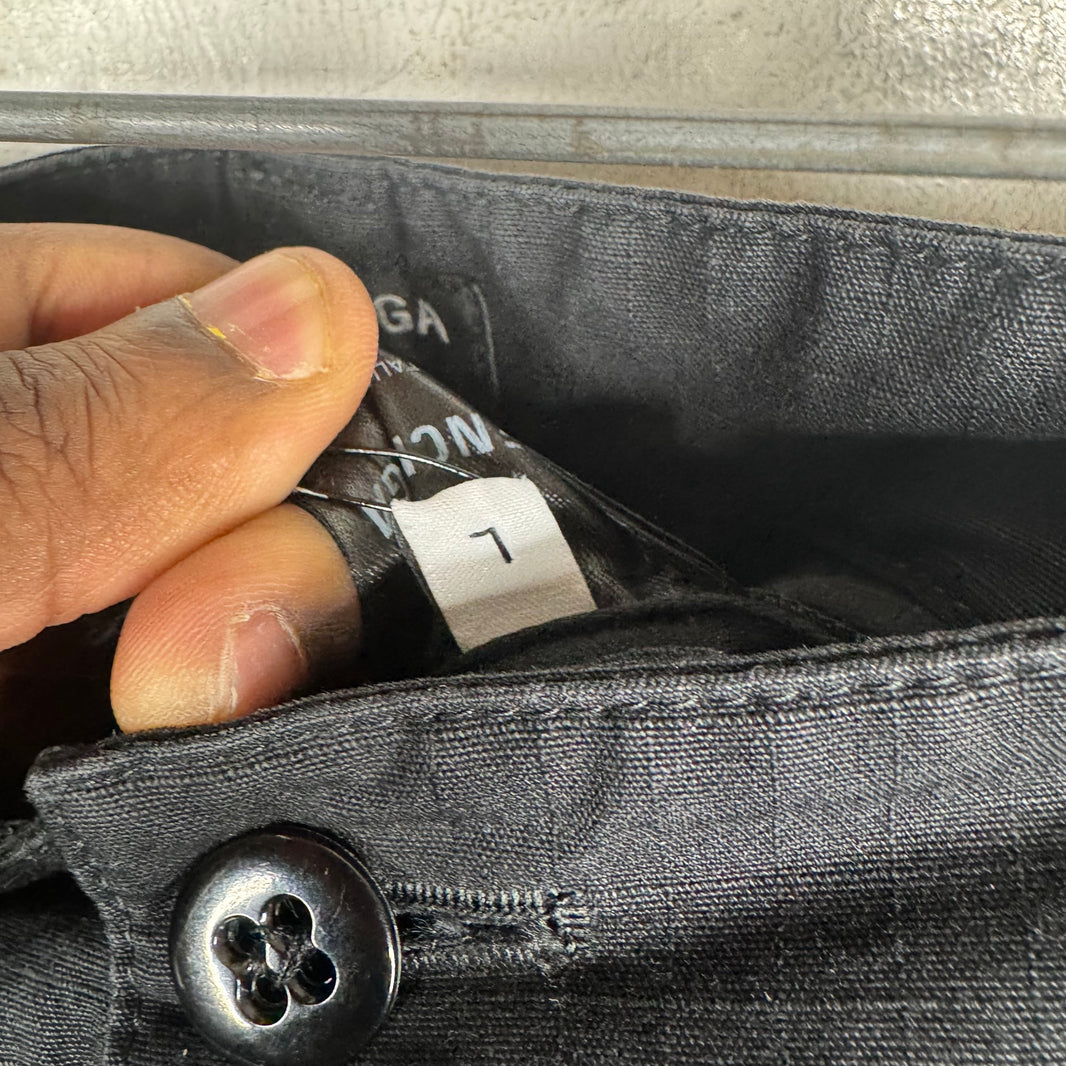 Balenciaga Black Baggy Flared Convertible Cargo Pants