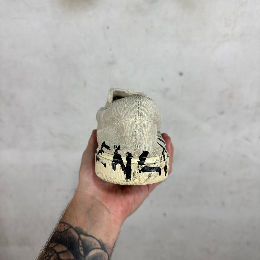 Balenciaga Distressed Paris Slip Ons