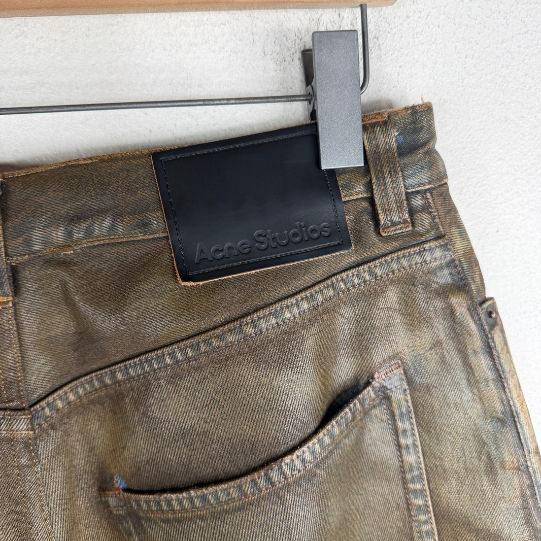 Acne Studios Baggy Waxed Denim Jeans
