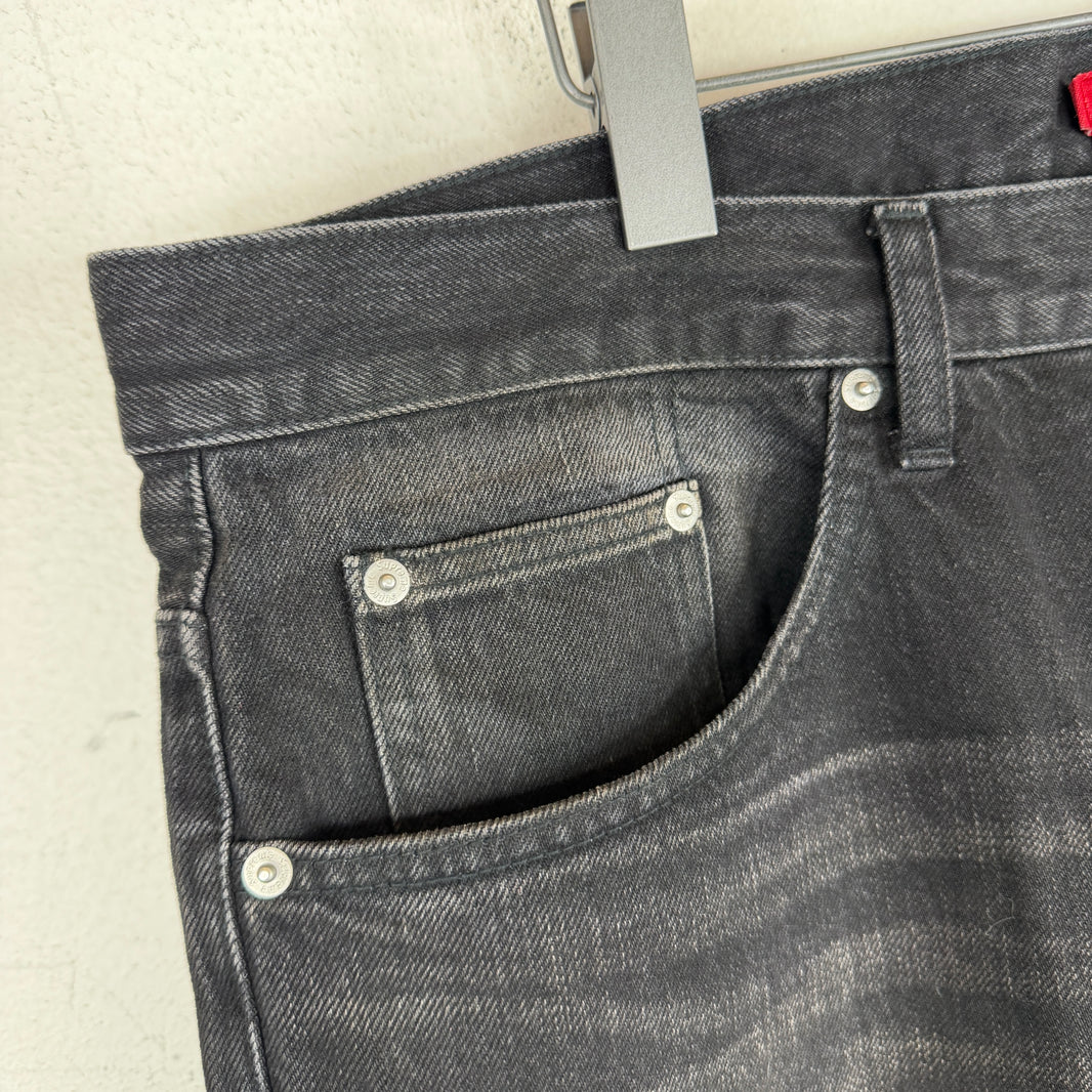 Supreme Black Mud Wash Selvedge Jeans
