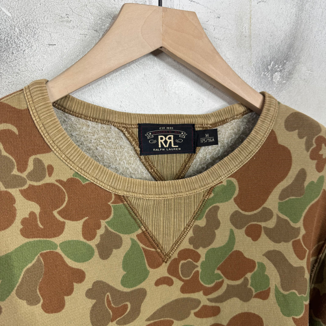 RRL Duck Camo Crewneck Sweatshirt