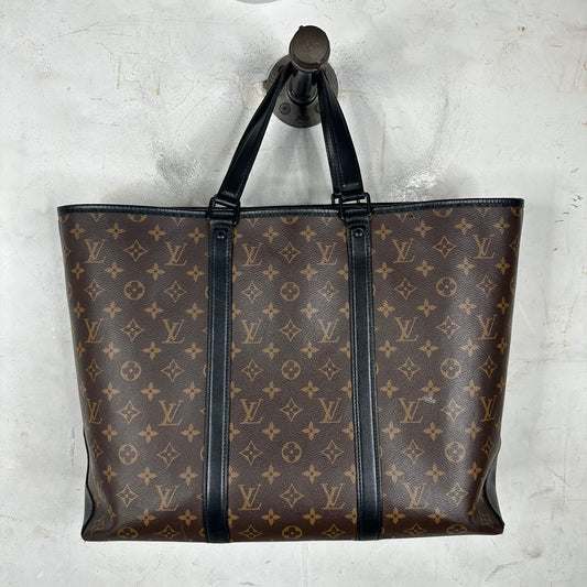 Louis Vuitton Monogram Black Tote Bag
