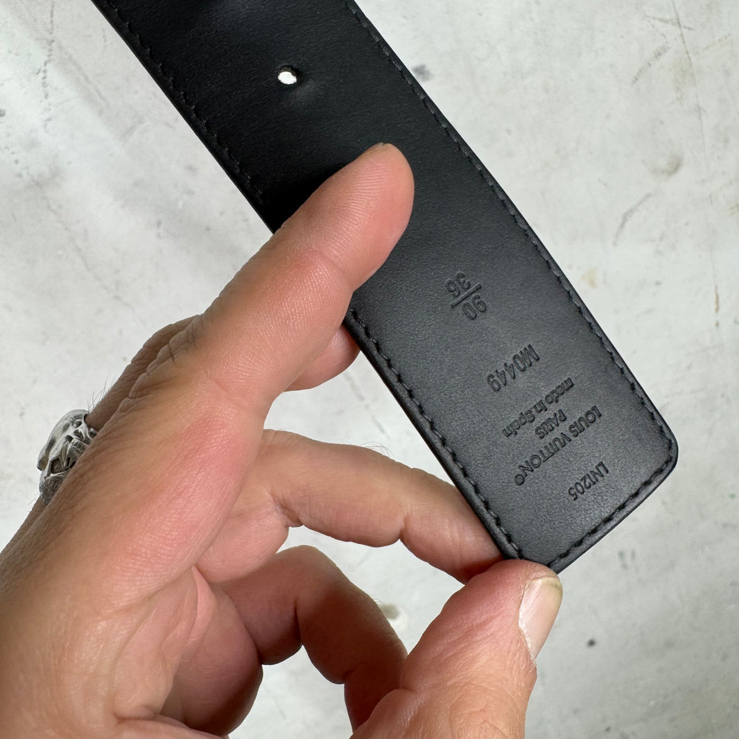 Louis Vuitton Shadow Monogram Leather Belt