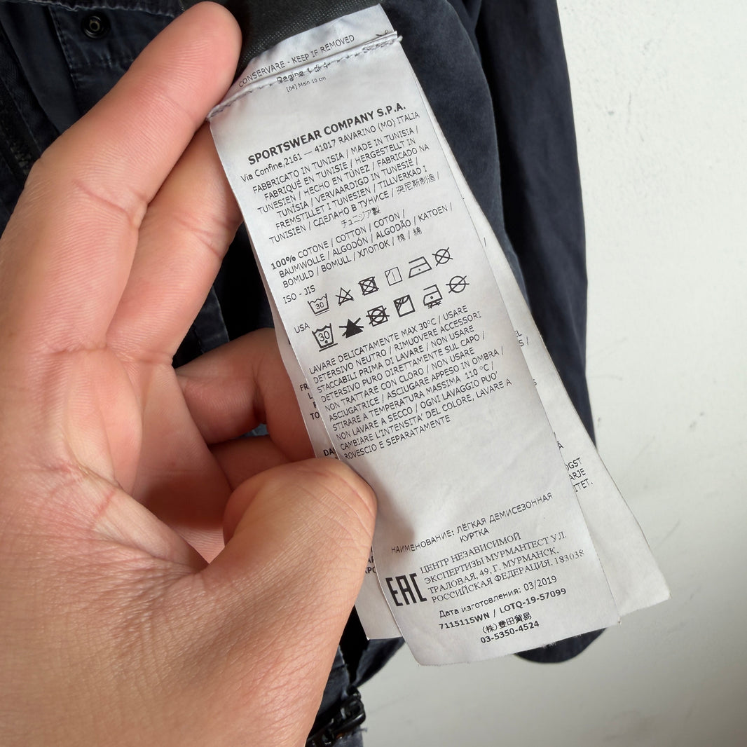 Stone Island Navy Cargo Zip Jacket