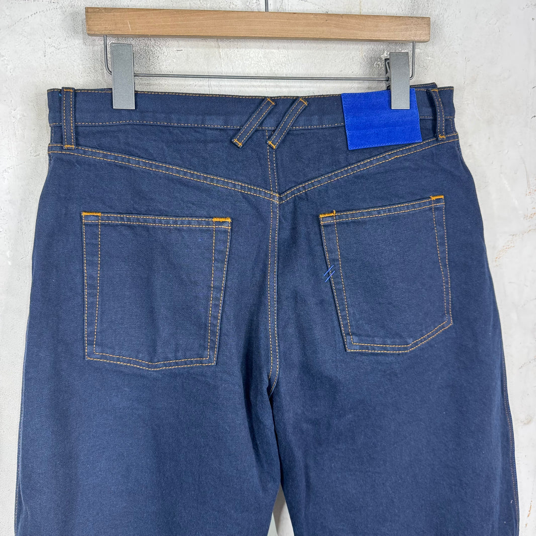 Burberry Dark Wash Knee Twist Jeans