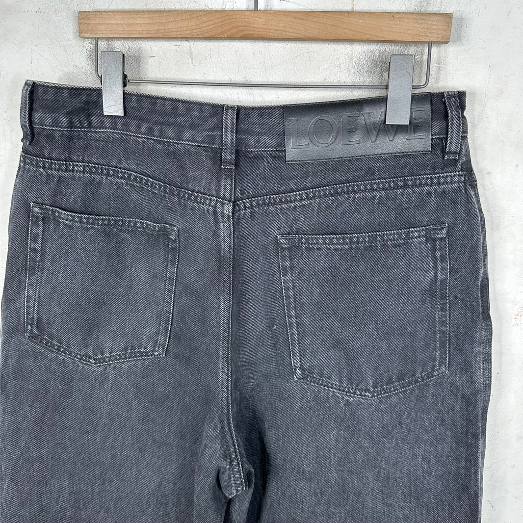 Loewe Black Anagram Jeans