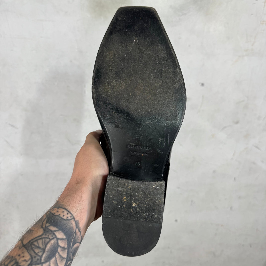 Balenciaga Patent Romeo Collapse Mules