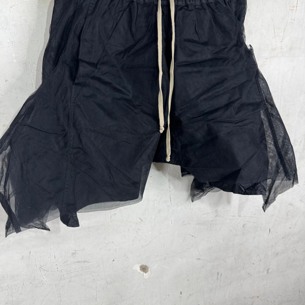 Rick Owens Faun Layered Mesh Shorts