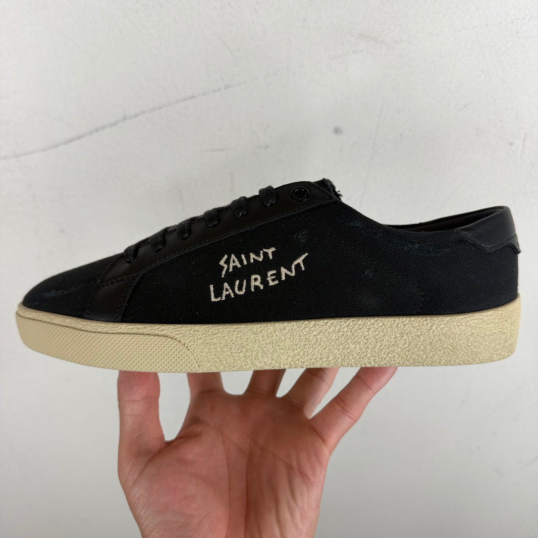 Saint Laurent Black Court Classic Sneakers