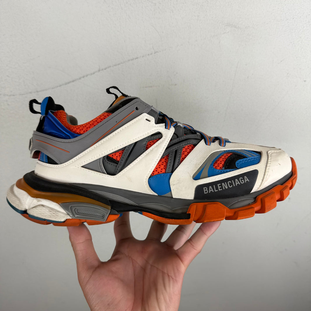 Balenciaga Orange/Blue Track Sneakers